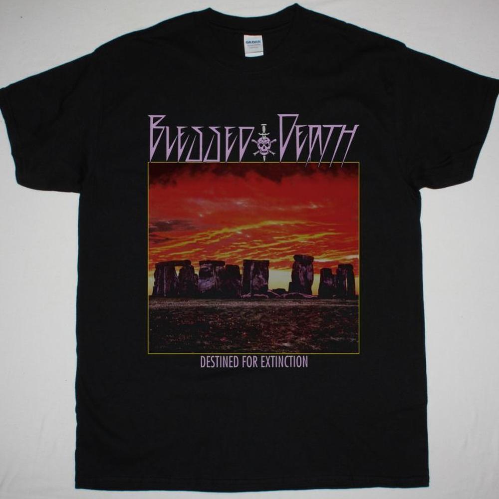 Blessed Death Destined For Extinction 1987 New Black T-Shirt